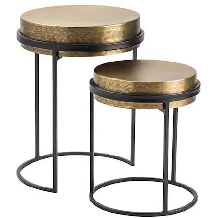 Hudson Brass Nesting Tables