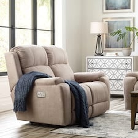 Power Reclining Loveseat w/ Headrest