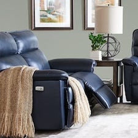 Power Reclining Loveseat w/ Headrest