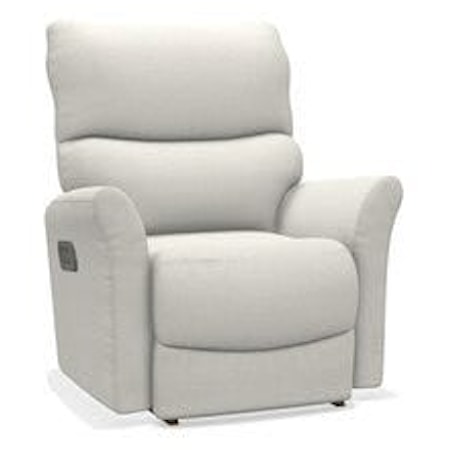 Contemporary Power Rocking Recliner with Power Headrest and USB Port