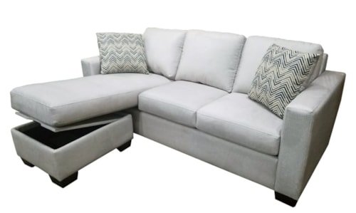 Sofa Chaise W/ Stor.