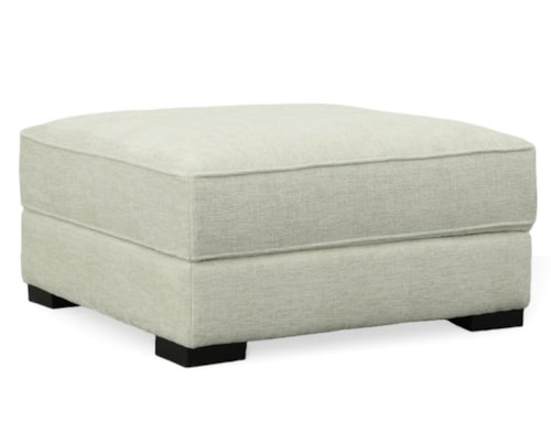 Transitional Square Storage Ottoman