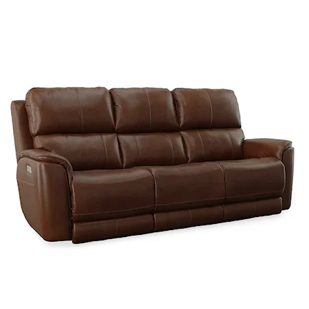 Power Reclining  Sofa with Power Headrest & Lumbar