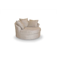 Contemporary Oversized Swivel Chair