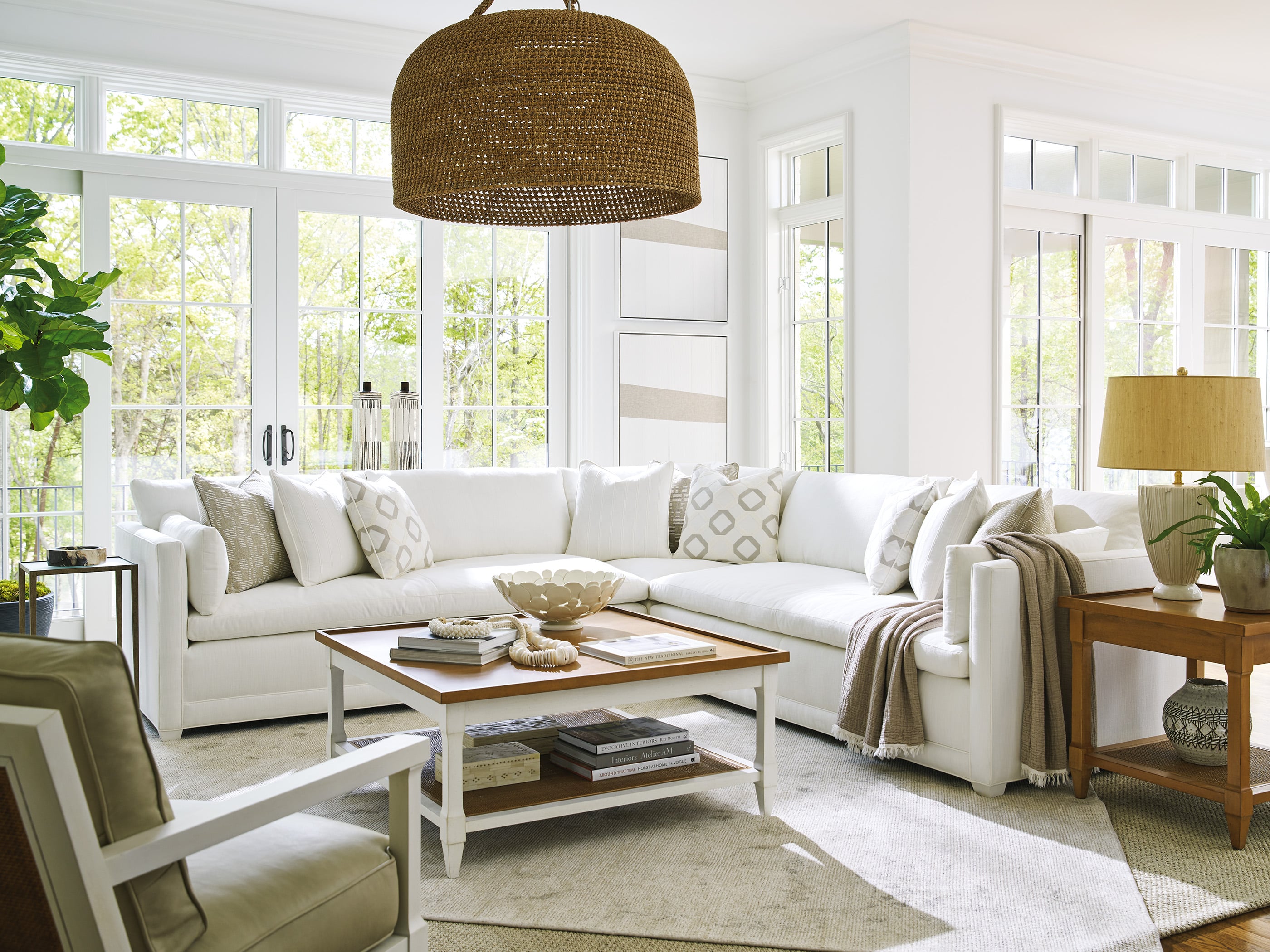 Barclay Butera Laguna Temple Square Cocktail Table