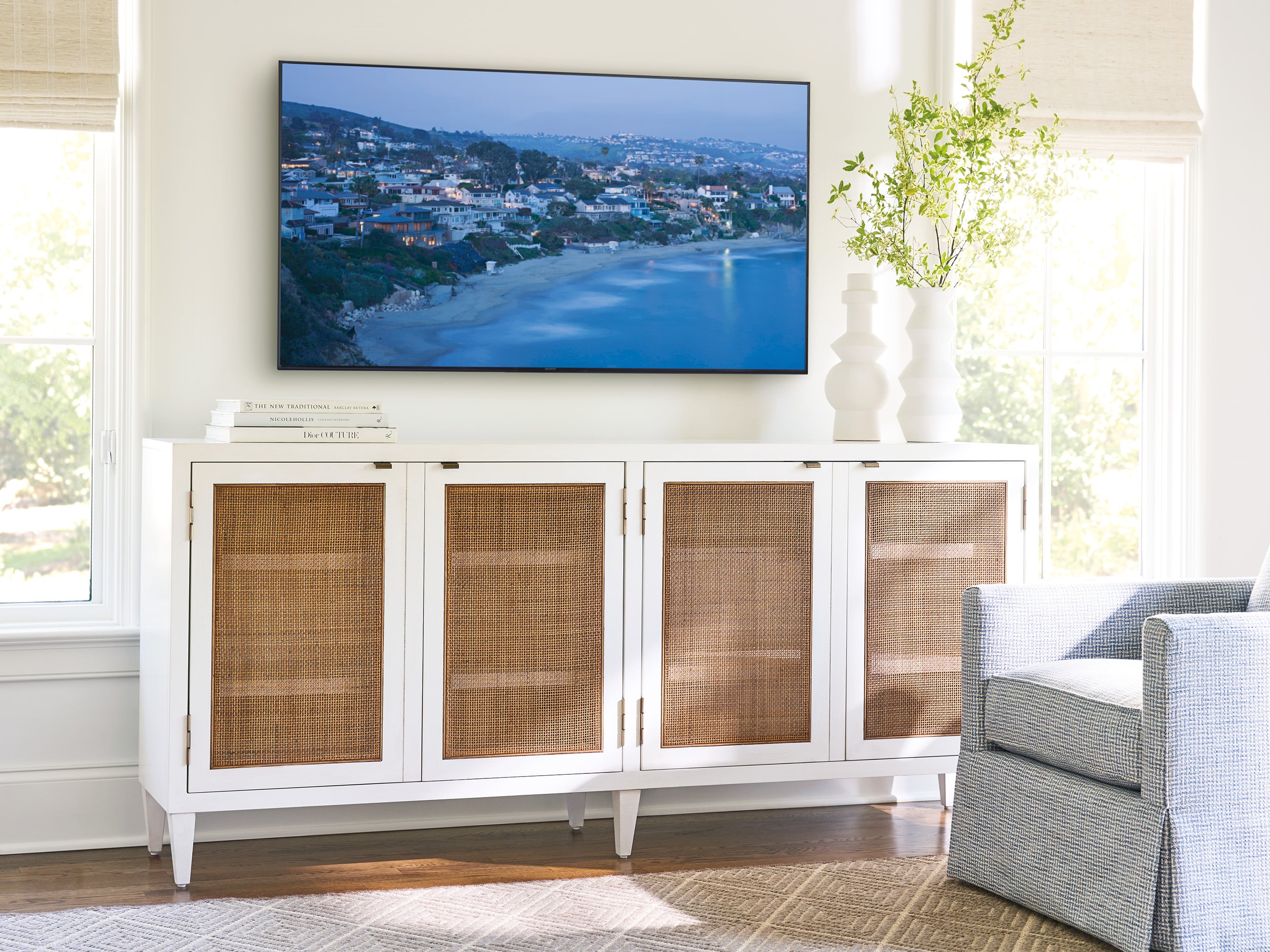 Barclay Butera Laguna Bluebird Media Console