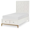 Legacy Classic Kids Chelsea Youth by Rachael Ray  Youth Twin Panel Bed with Storage Footboard