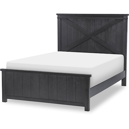 Complete Panel Bed Full 46 Black Finish