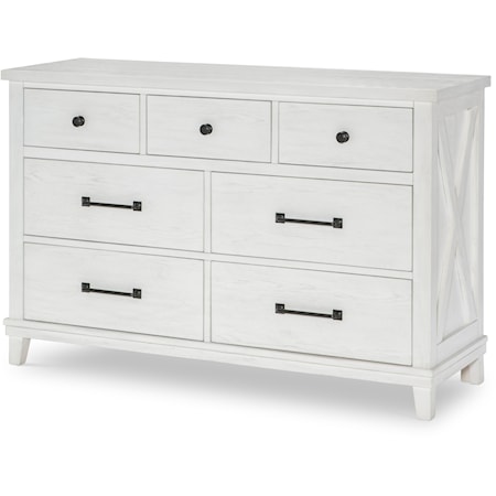 Farmhouse Dresser with Seven Drawers