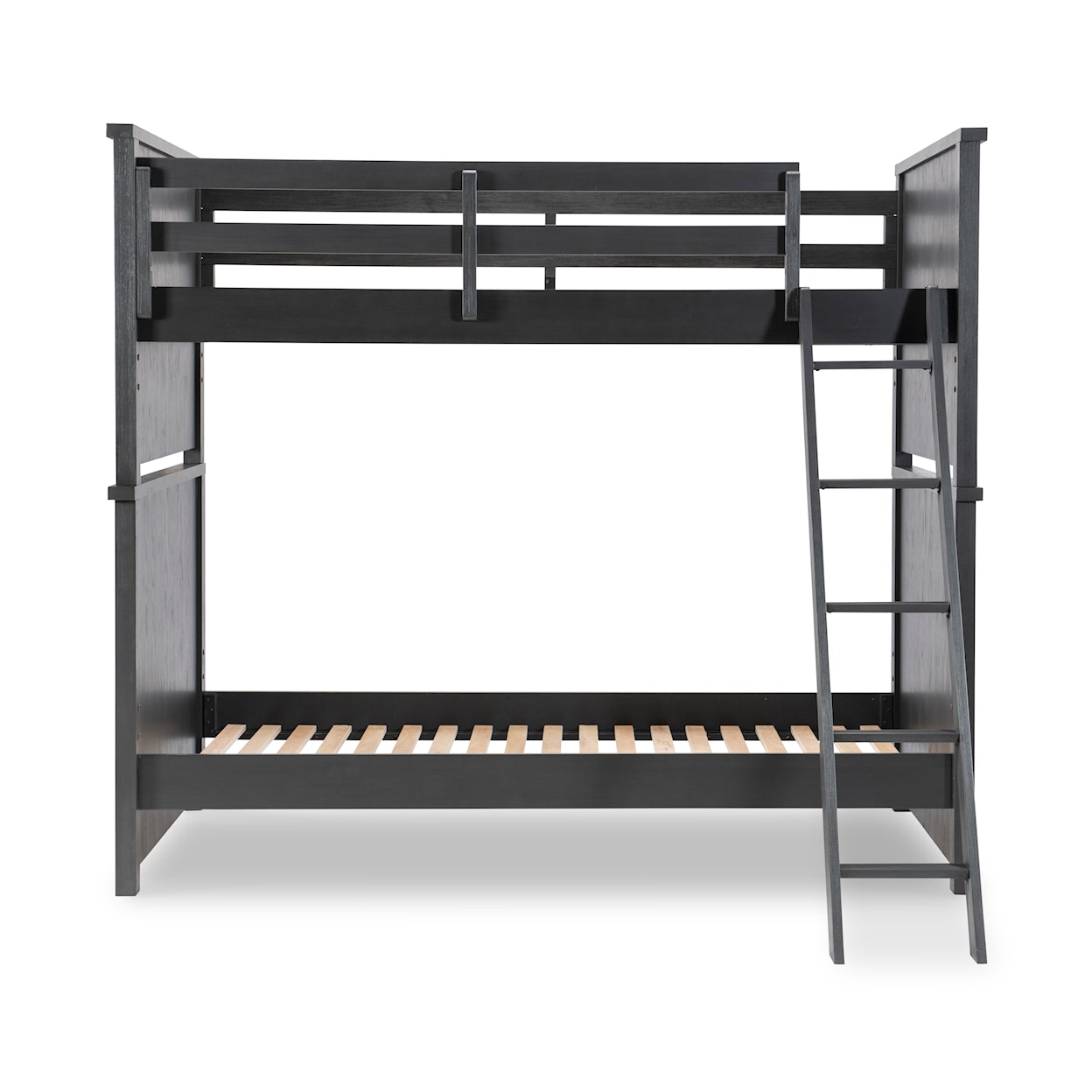 Legacy Classic Kids Flatiron Black Black Complete Twin Over Twin Bunk Bed