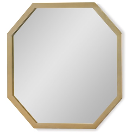 Youth Mirror with Gold Mirror Trim