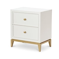 Contemporary 2-Drawer Youth Nightstand