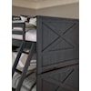 Legacy Classic Kids Flatiron Black Black Complete Twin Over Full Bunk Bed