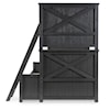 Legacy Classic Kids Flatiron Black Black Complete Twin Over Full Bunk Bed