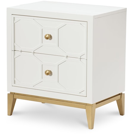Youth Nightstand with Decorative Lattice