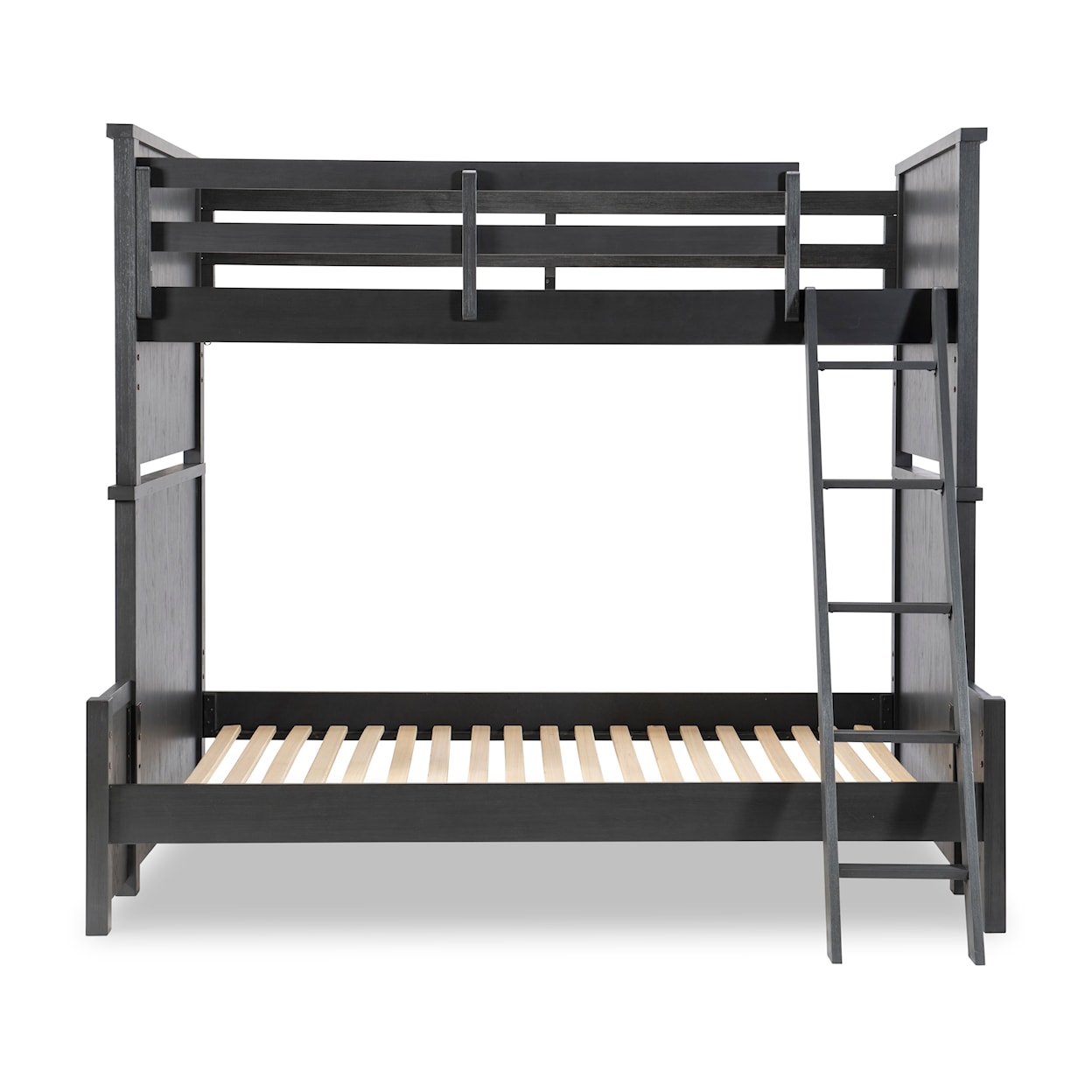 Legacy Classic Kids Flatiron Black Black Complete Twin Over Full Bunk Bed