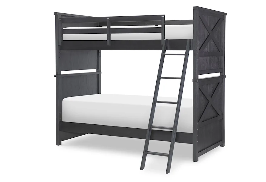Flatiron Black Black Complete Twin Over Twin Bunk Bed by Legacy Classic Kids at Darvin Furniture