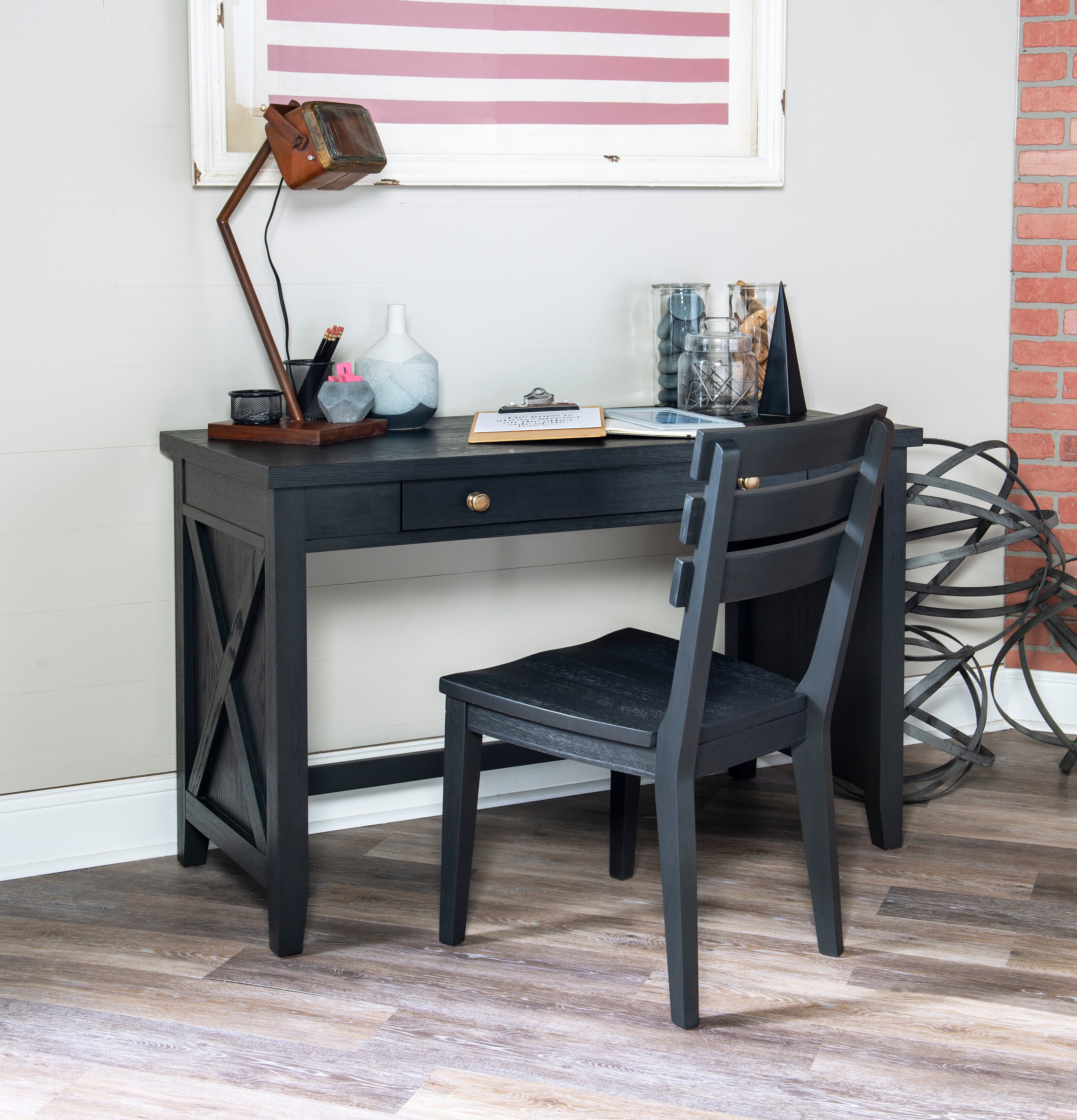 Desk/Vanity Black Finish
