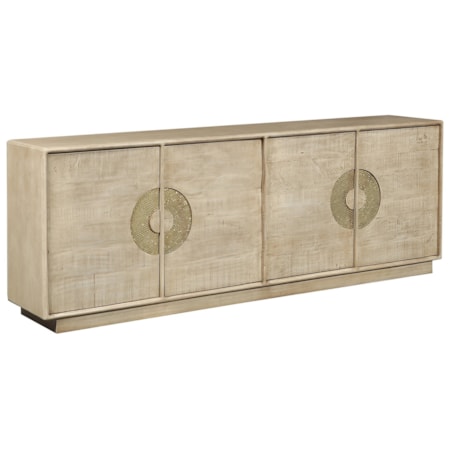 Coastal 4-Door Media Credenza