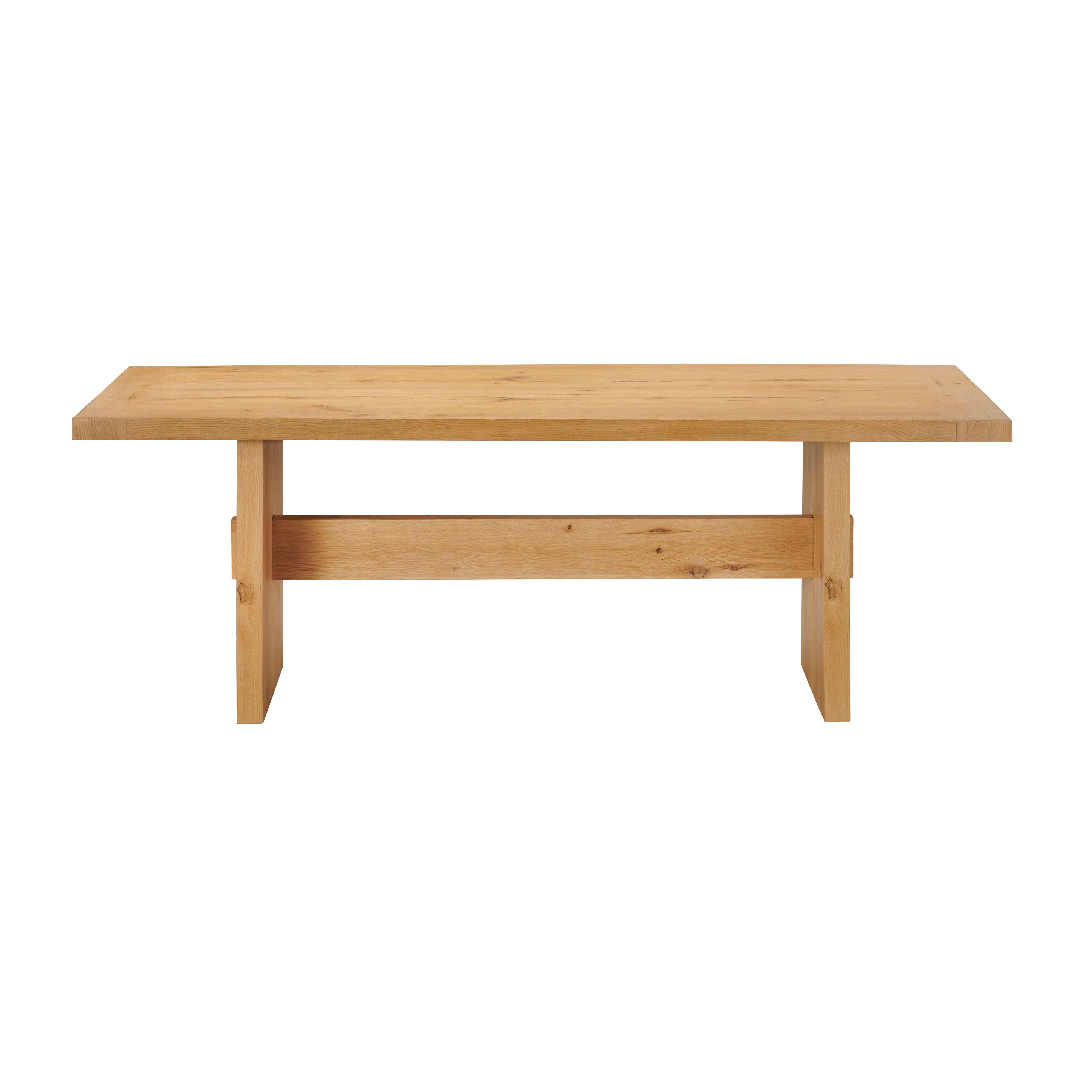 86" Solid Wood Trestle Dining Table