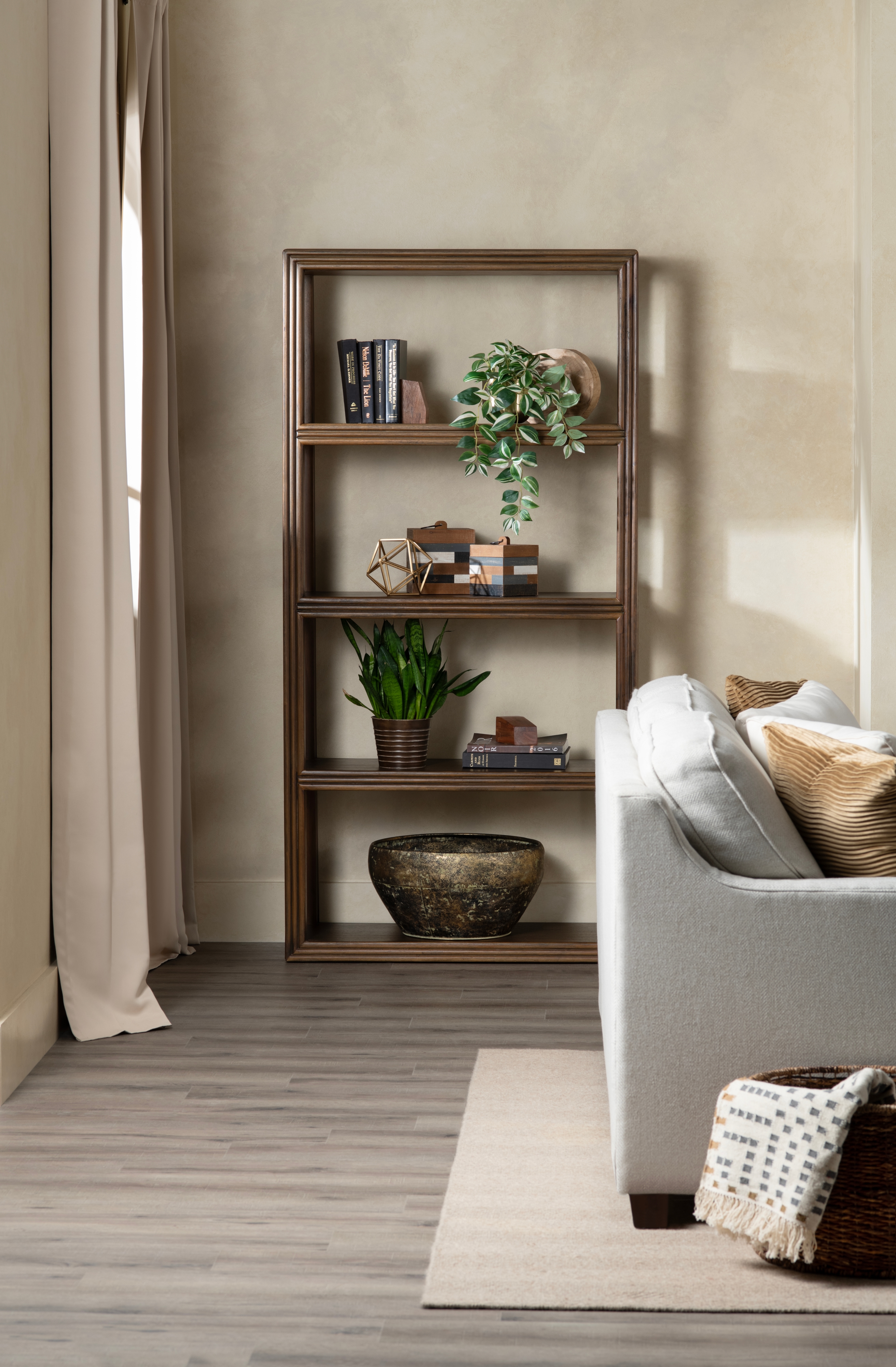 Solid Wood 3-Shelf Etagere