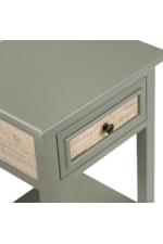 Crestview Collection Solace Solace Coastal Tall Single-Drawer End Table