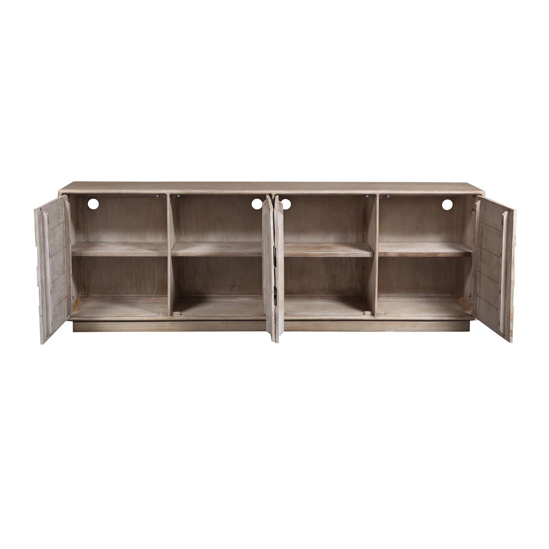 Crestview Collection Westhaven Coastal 4-Door Media Credenza