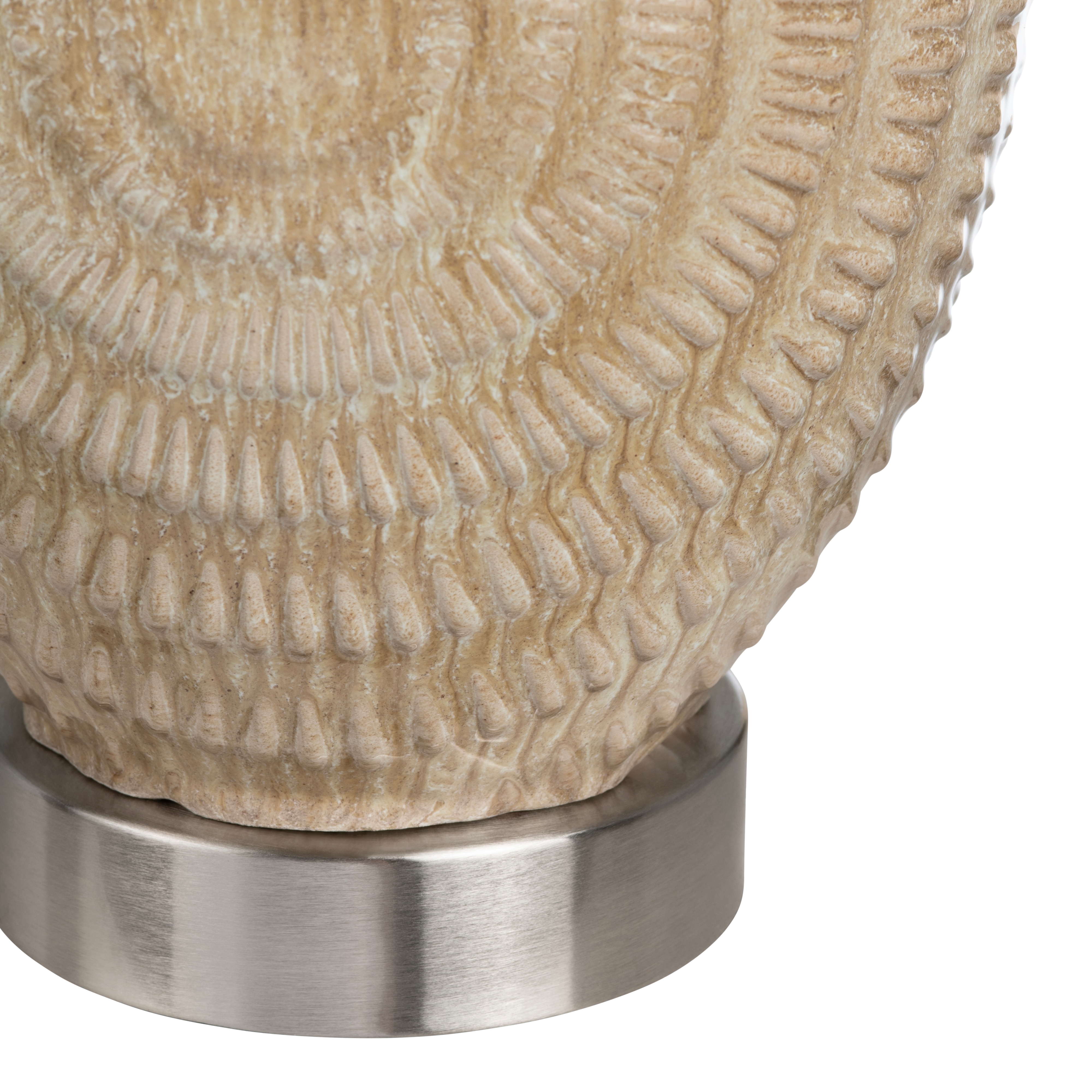 28.25" Tan Ceramic Table Lamp