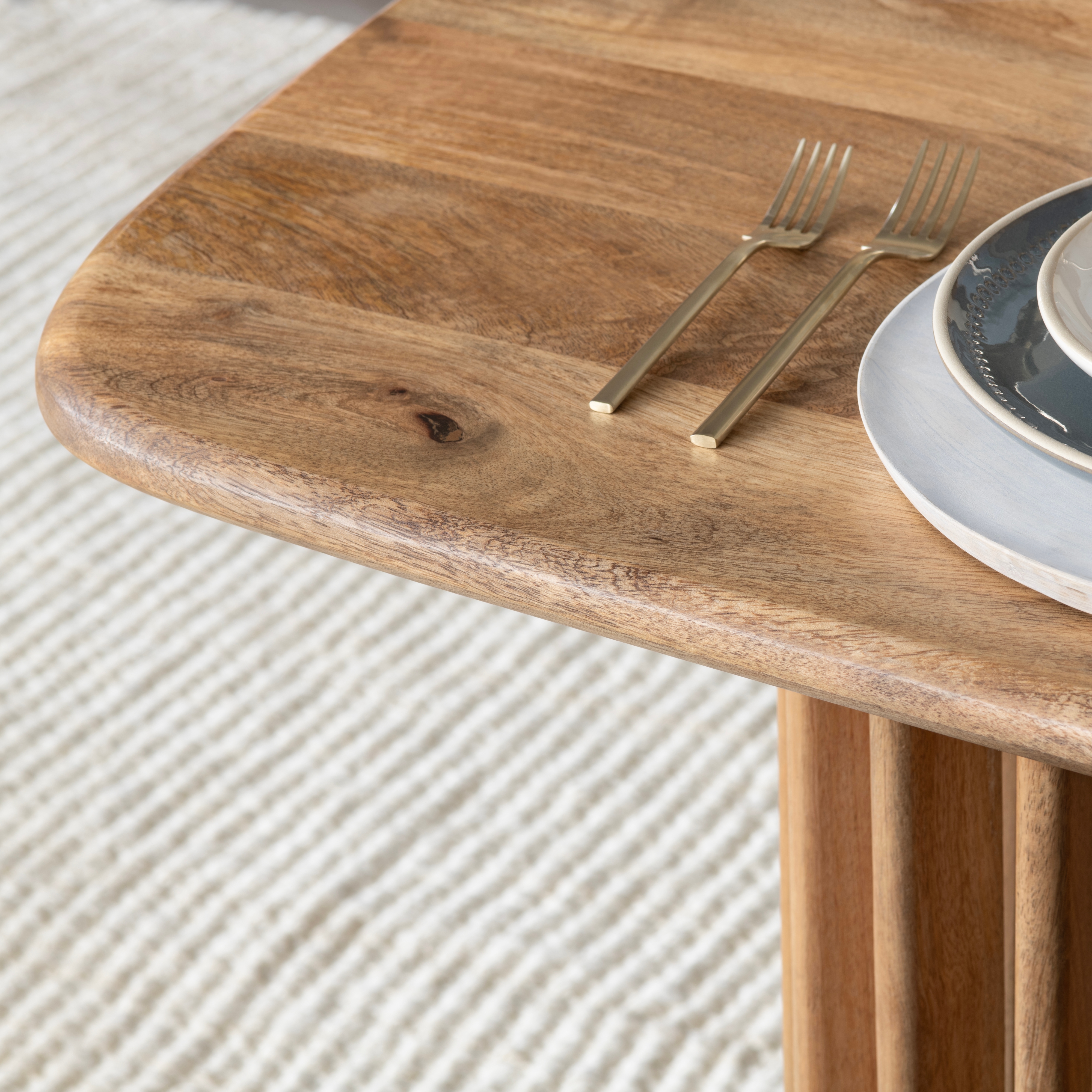 86" Ovate Double-Pedestal Dining Table