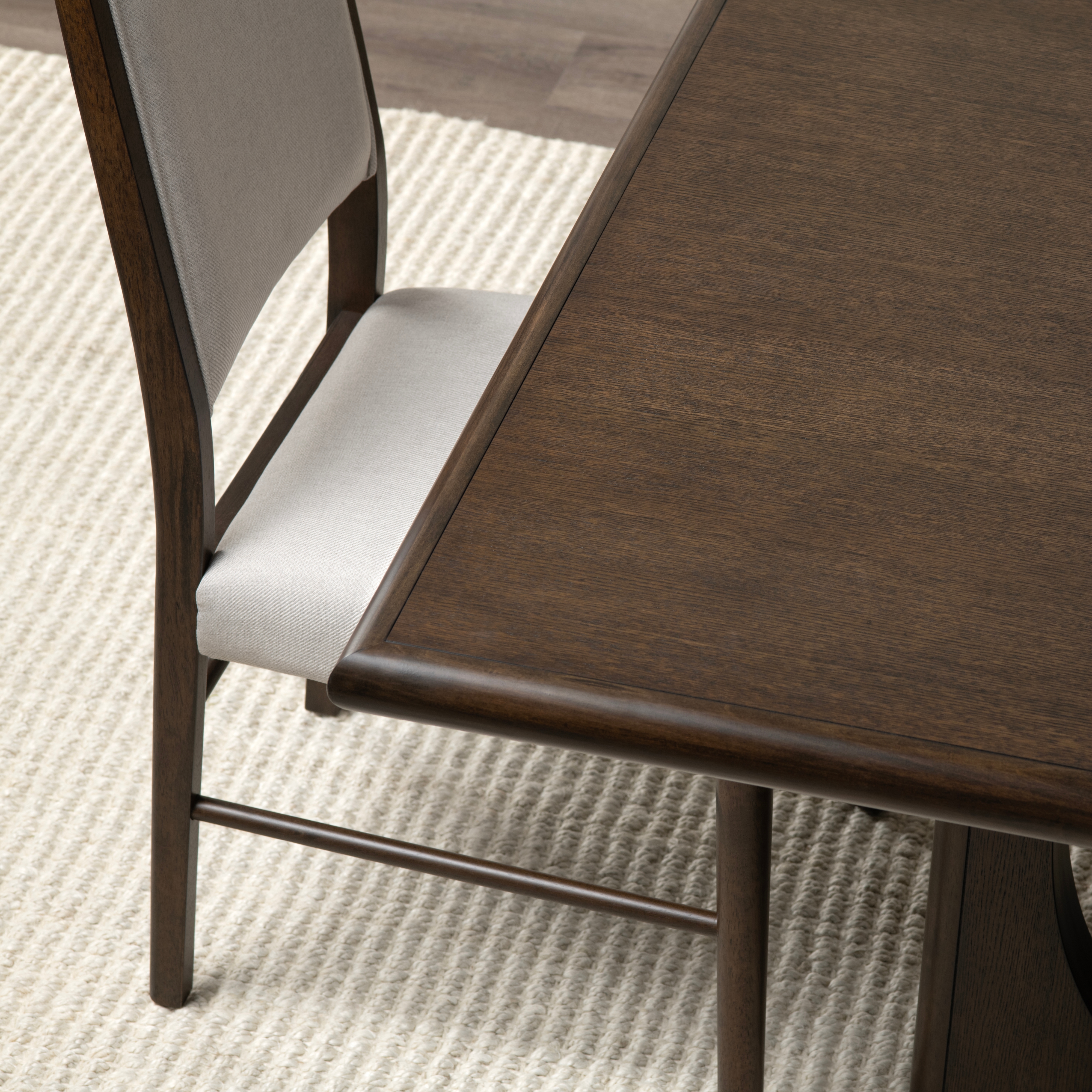 Upholstered Open-Back Dining Side Chair