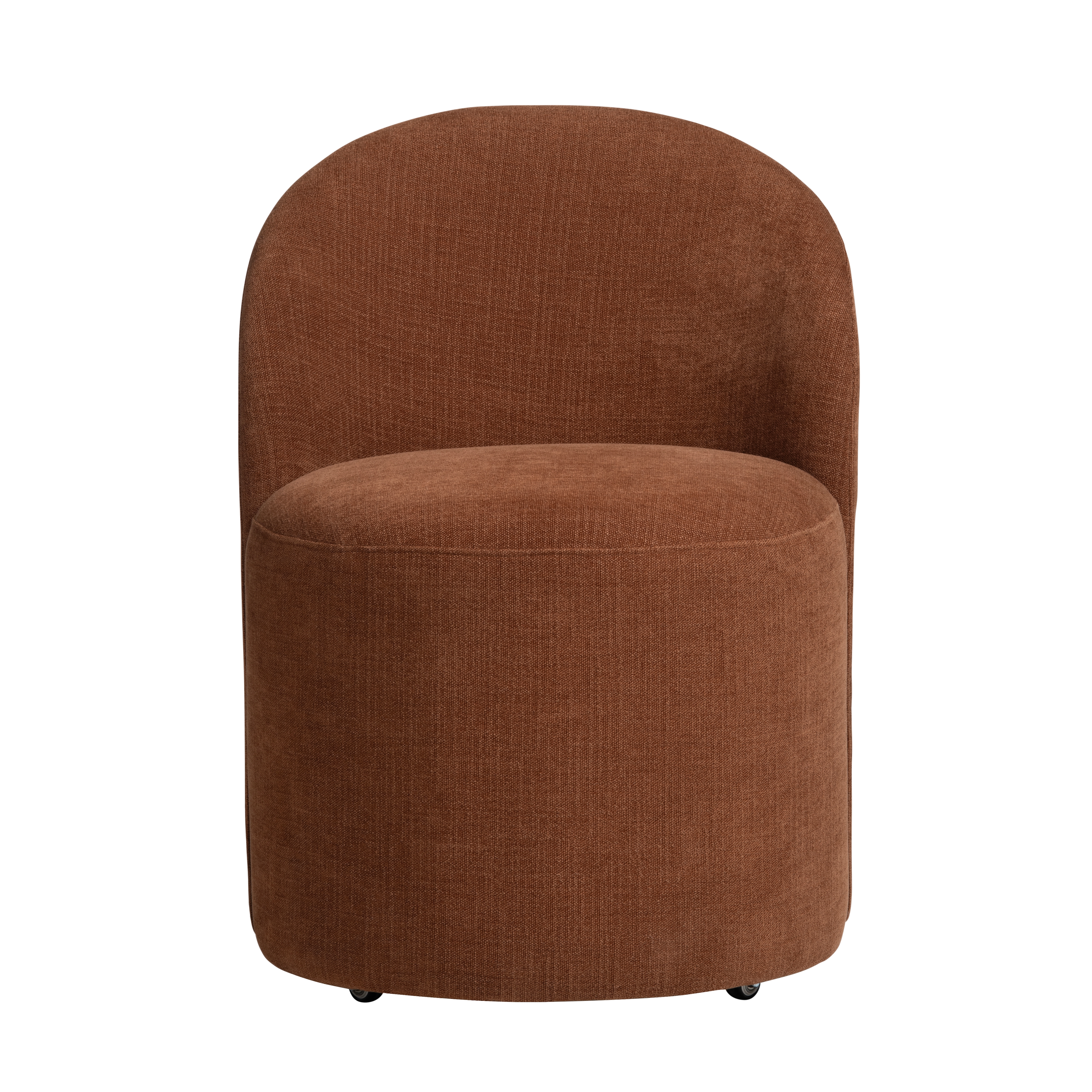 Crestview Collection Fairfax Upholstered Swivel Dining Chair w/Casters