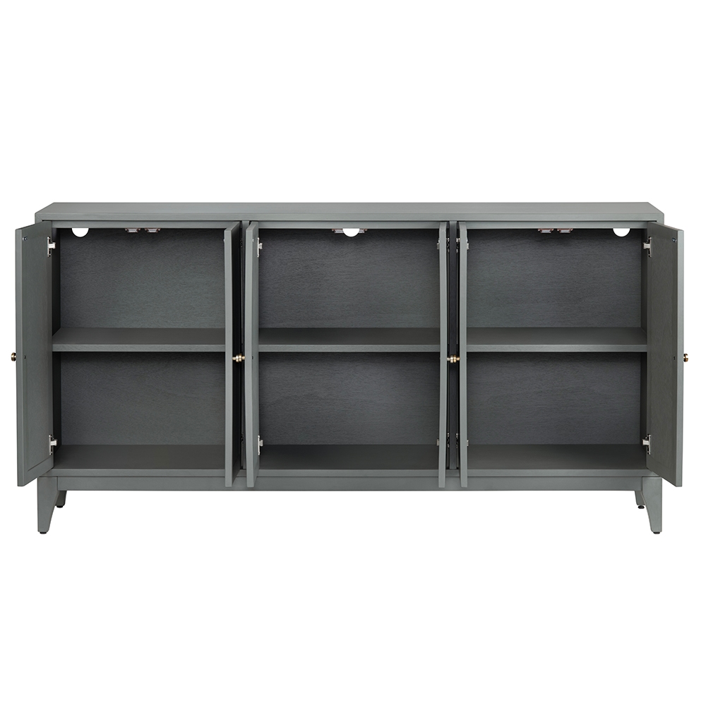 Crestview Collection Crestview Collection 6-Door Media Credenza w/Adj. Shelving