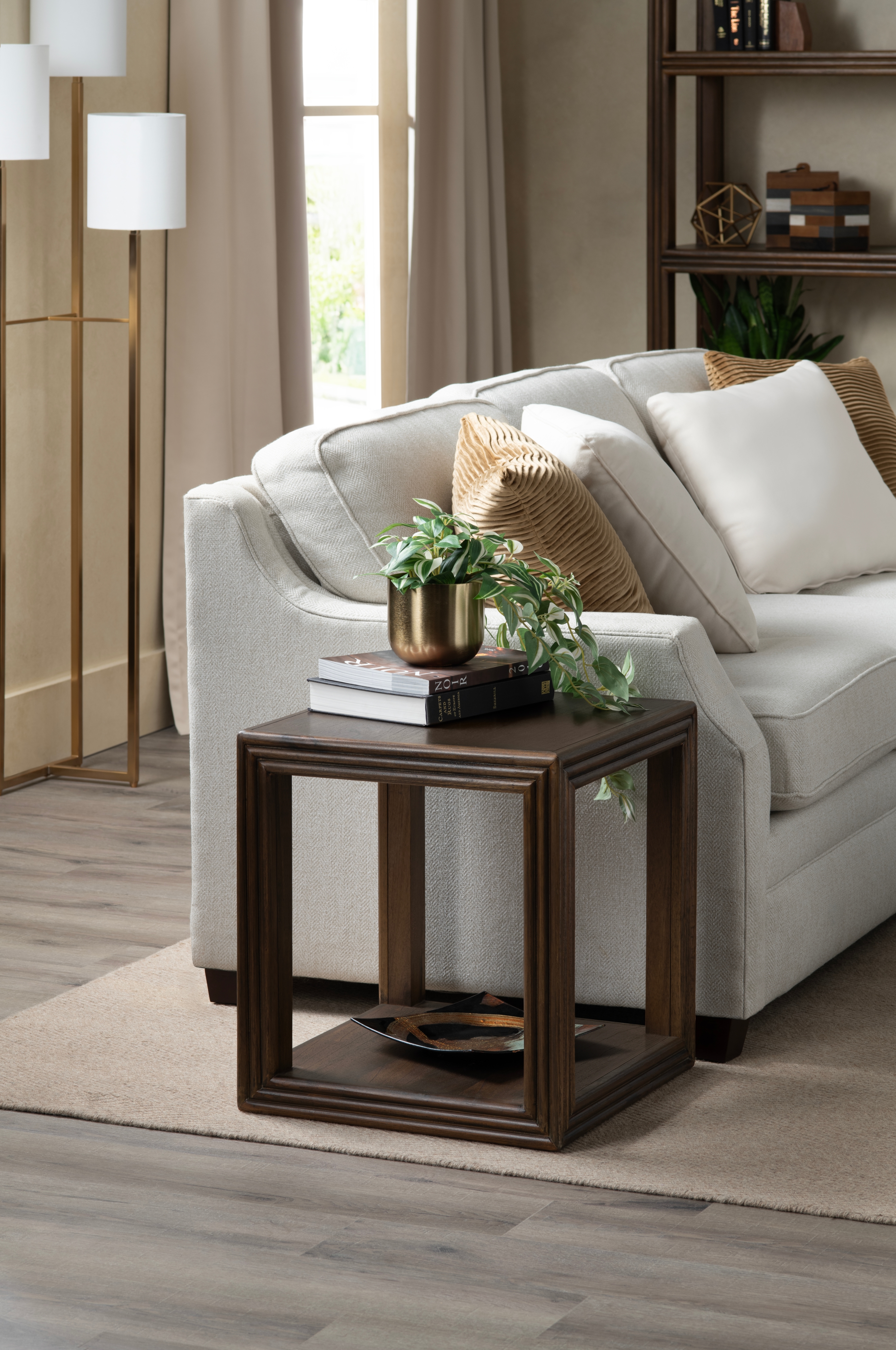 20" Sq. Solid Wood End Table