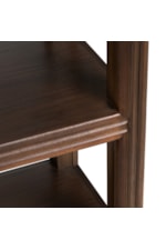 Crestview Collection Vista Vista Rectangular Solid Wood Console Table with Open Shelving