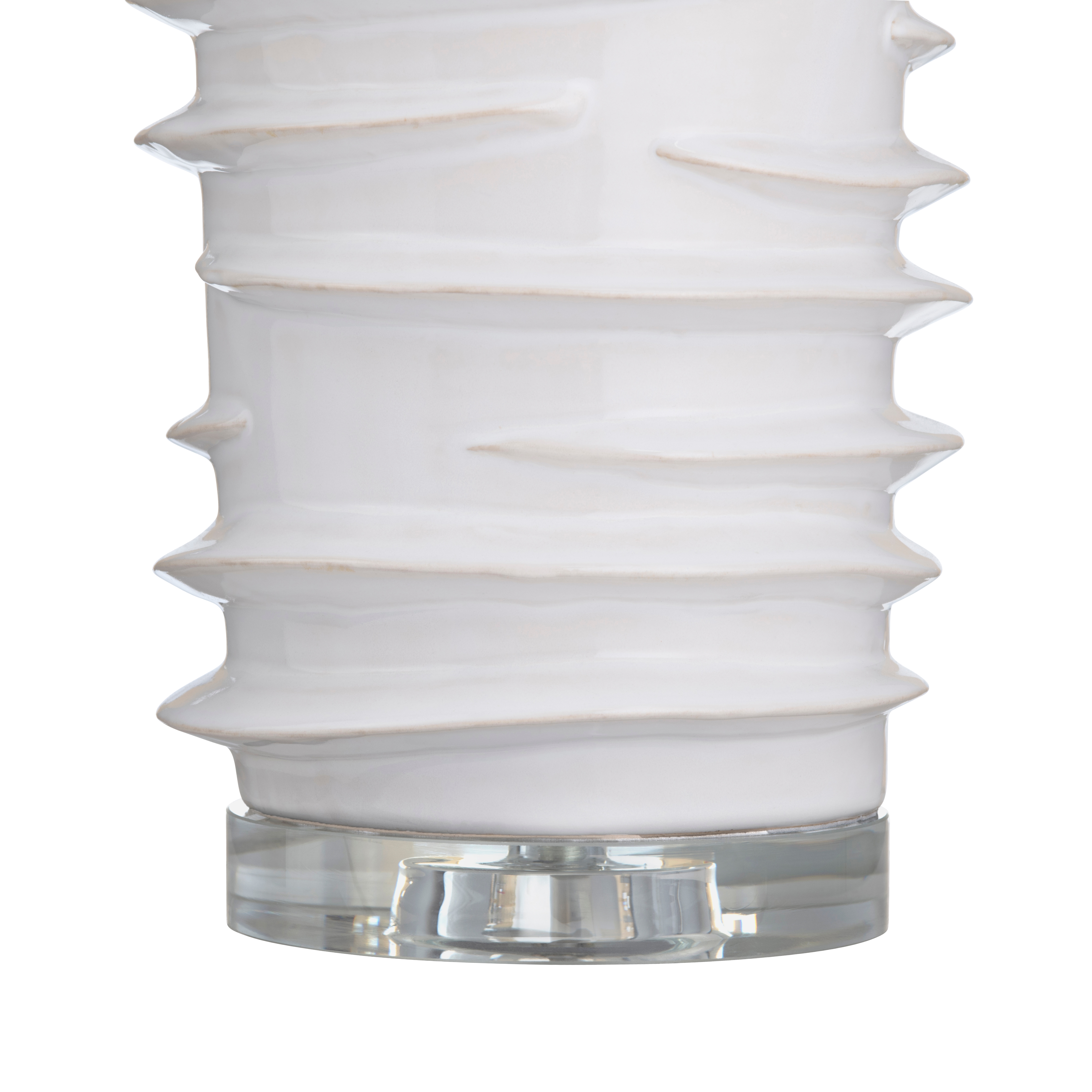 29.5"H White Ceramic Table Lamp