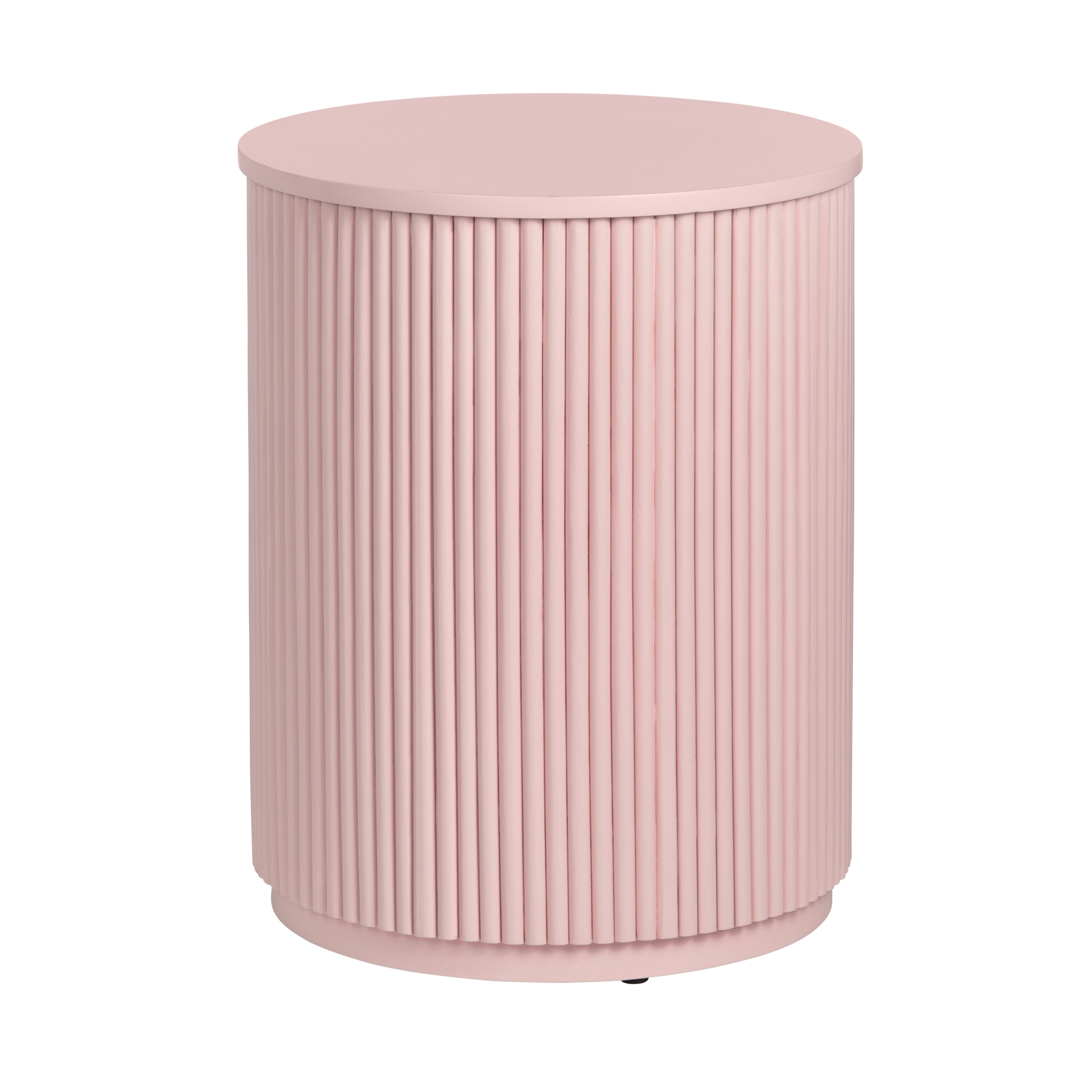 18" Fluted Cylindrical Accent Table