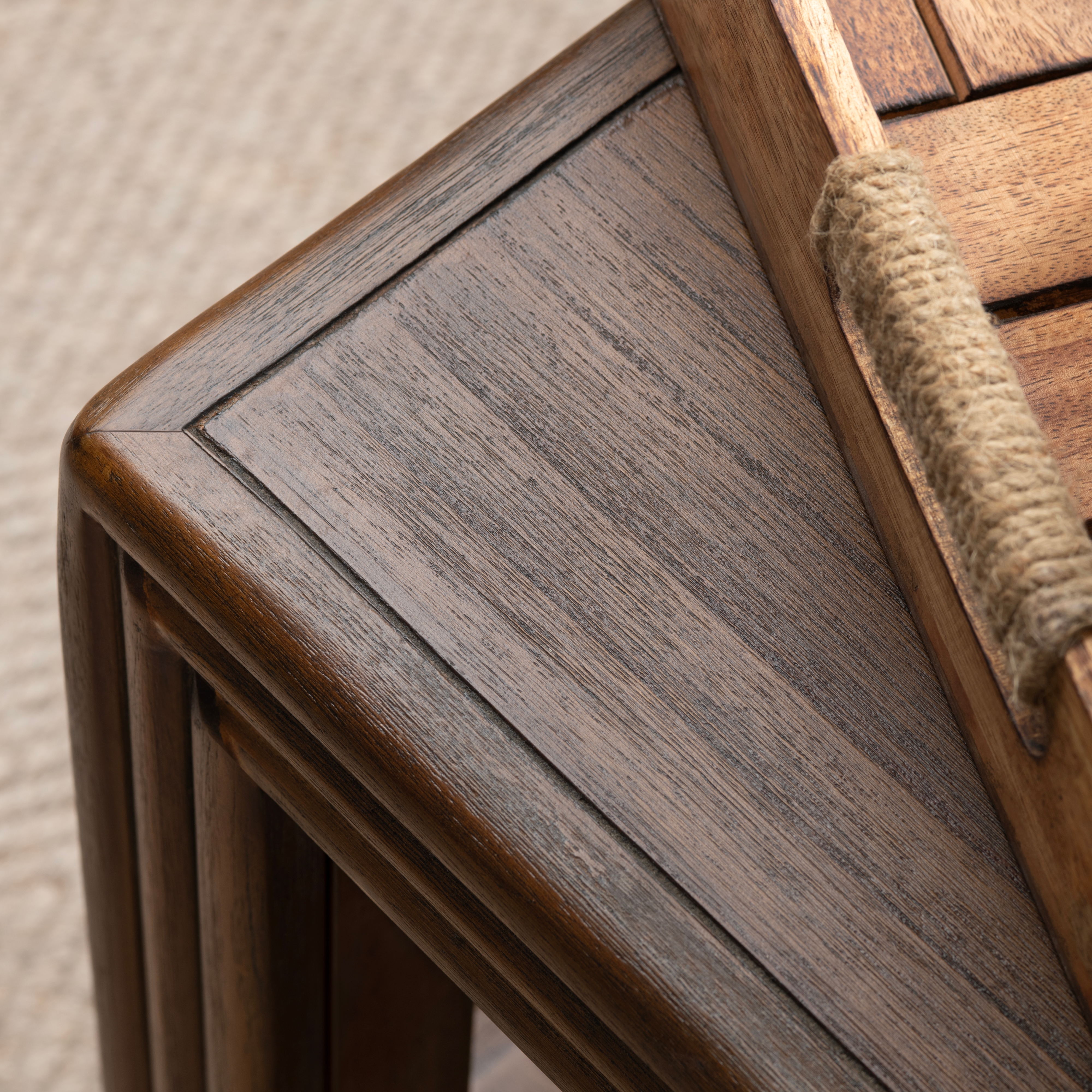 38" Sq. Solid Wood Coffee Table