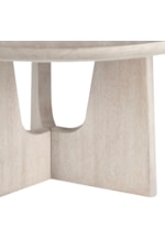 Crestview Collection Willow Willow 60" Light Oak Dining Table with Sculptural Pedestal Base