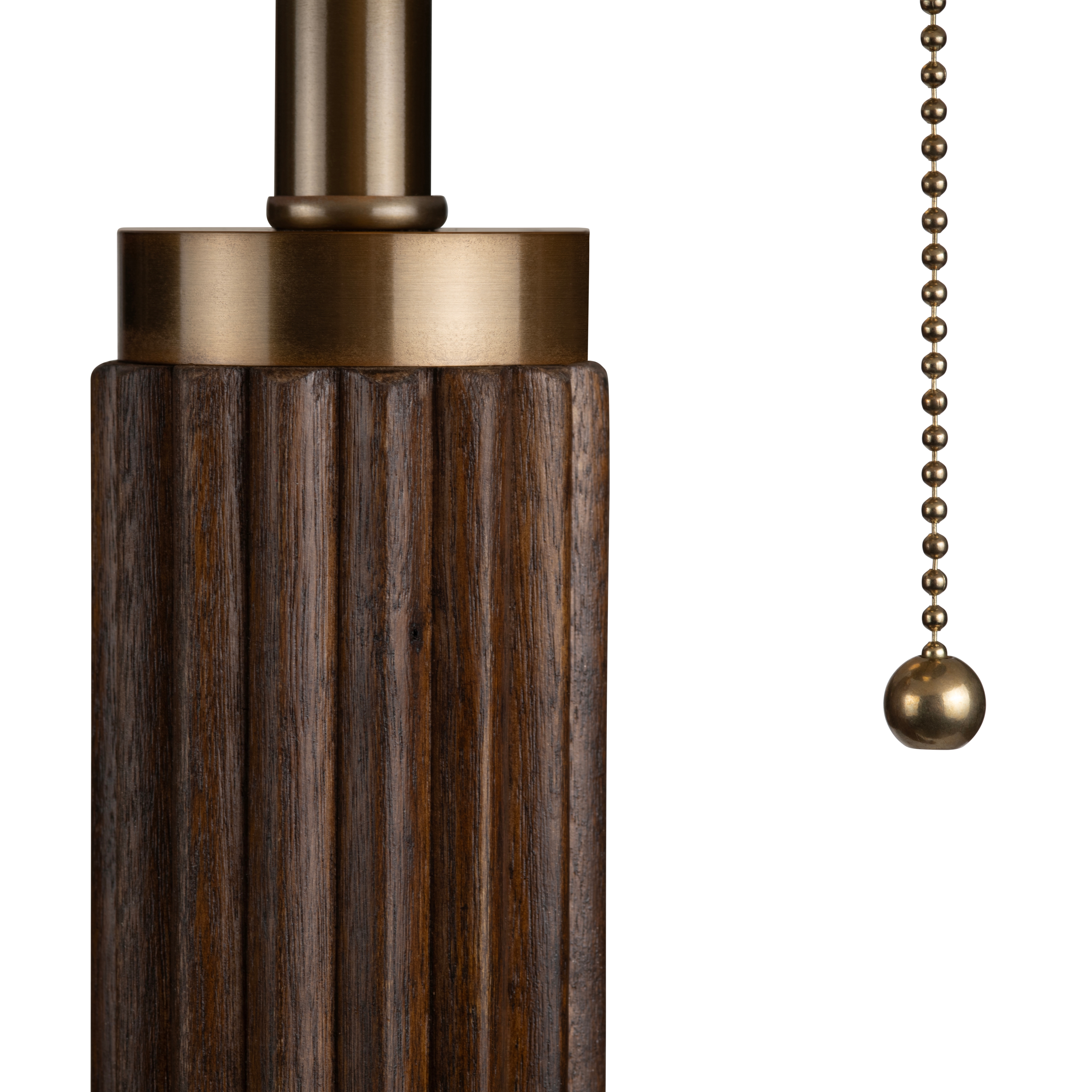 64"H Wood &amp; Metal Floor Lamp