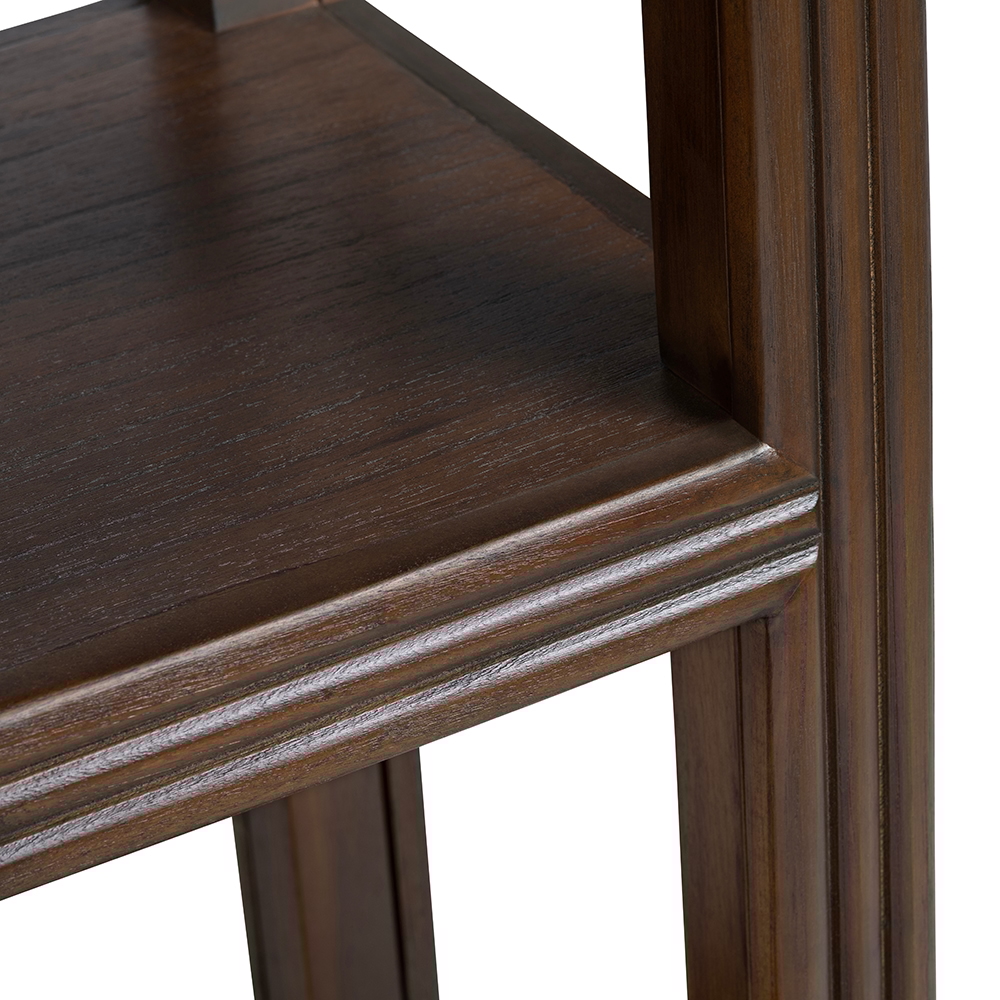 Crestview Collection Vista Solid Wood 3-Shelf Etagere