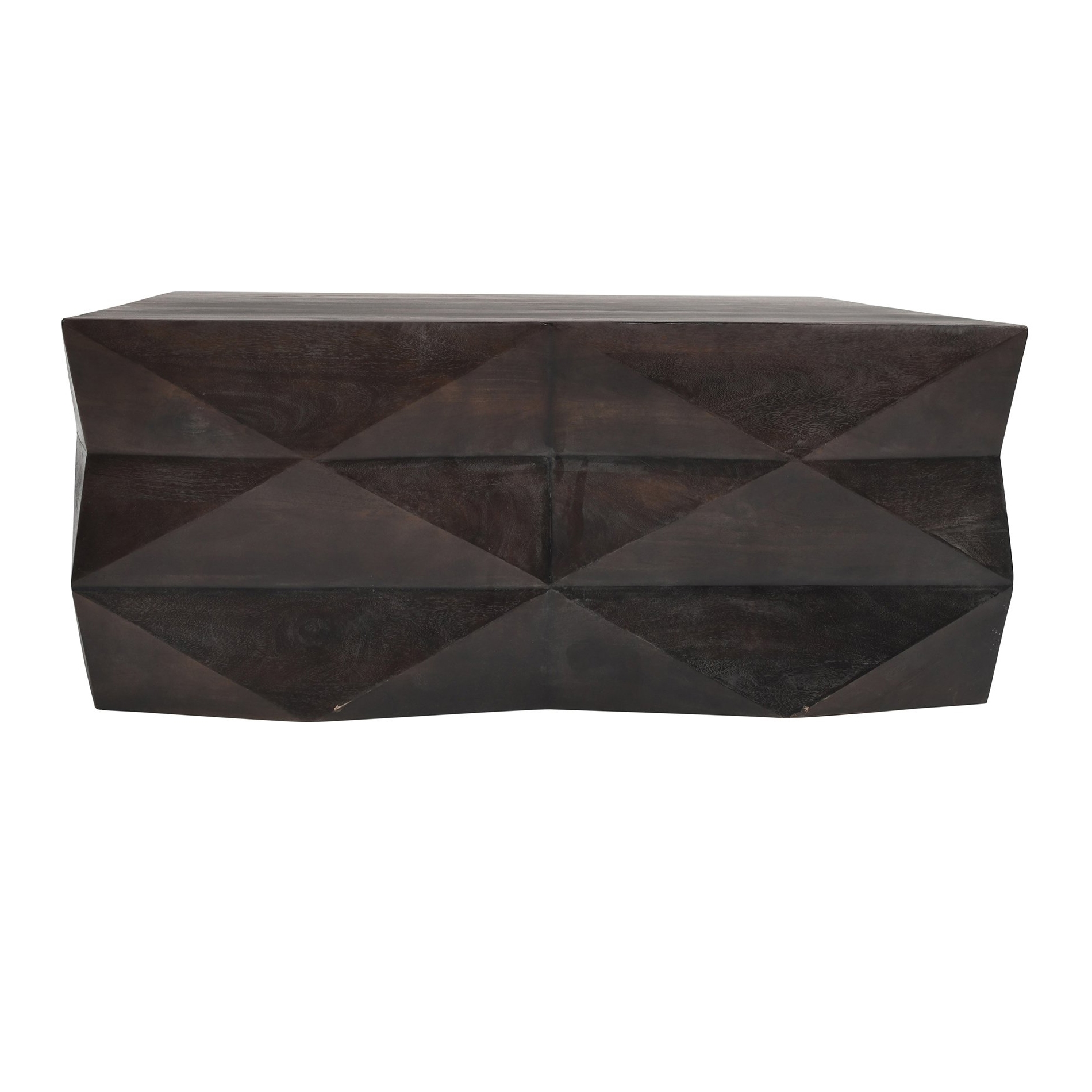 Hand-Carved Sculptural Cocktail Table