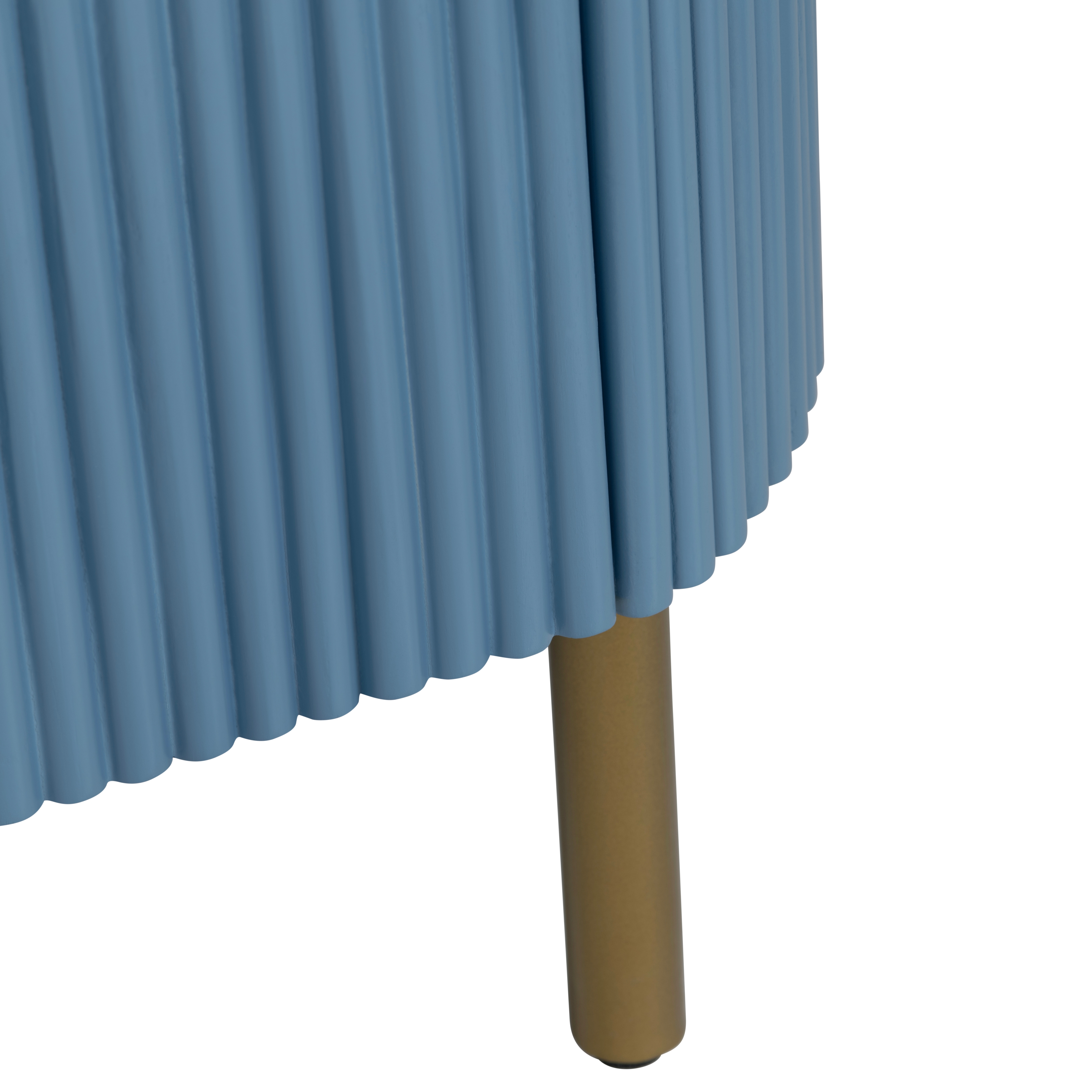 Modern Fluted 3-Drawer Accent Chest