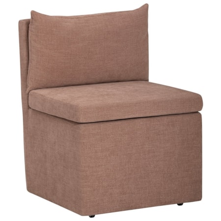 Slipcover Dining Side Chair w/Casters