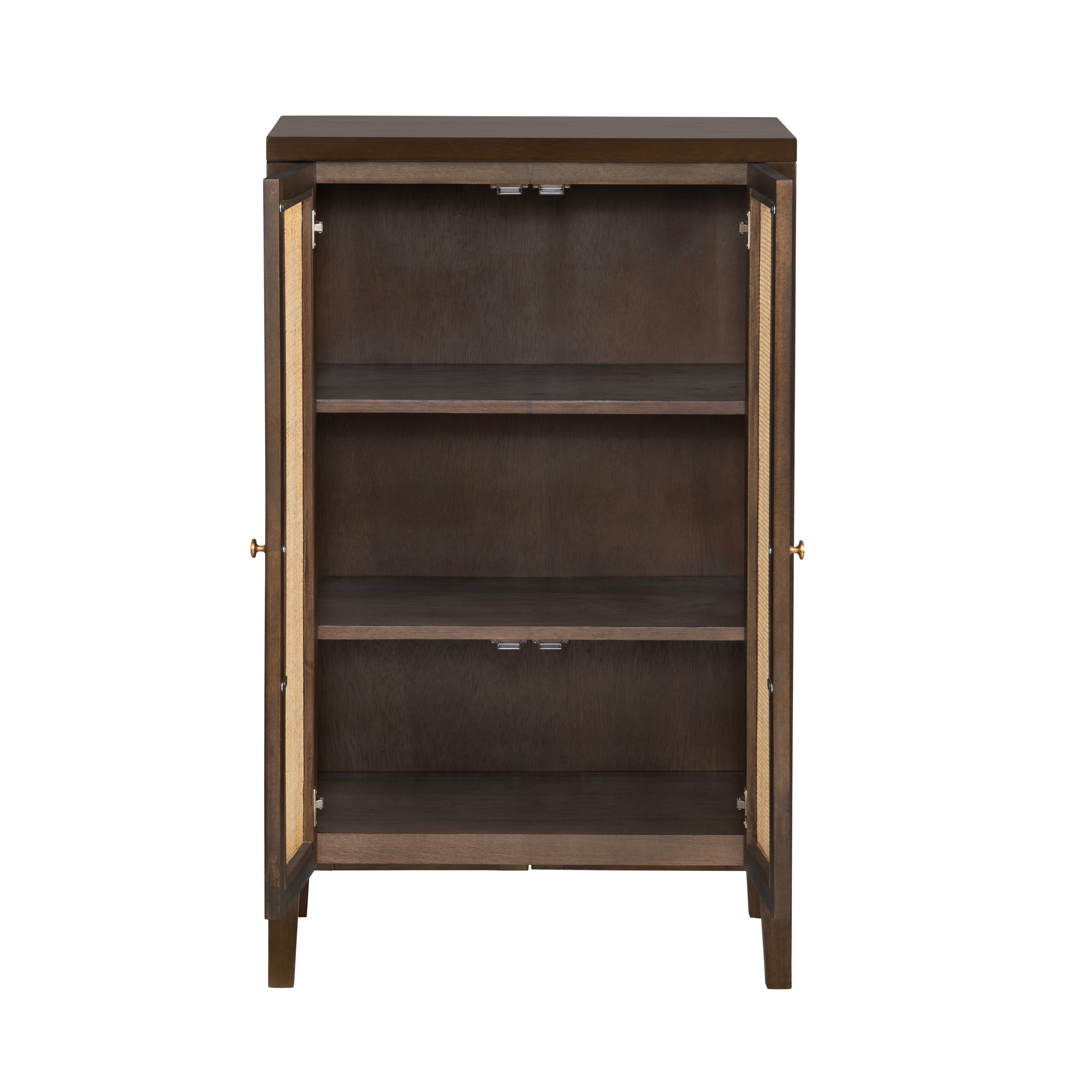 2-Door Accent Cabinet w/Arched Cane Fronts