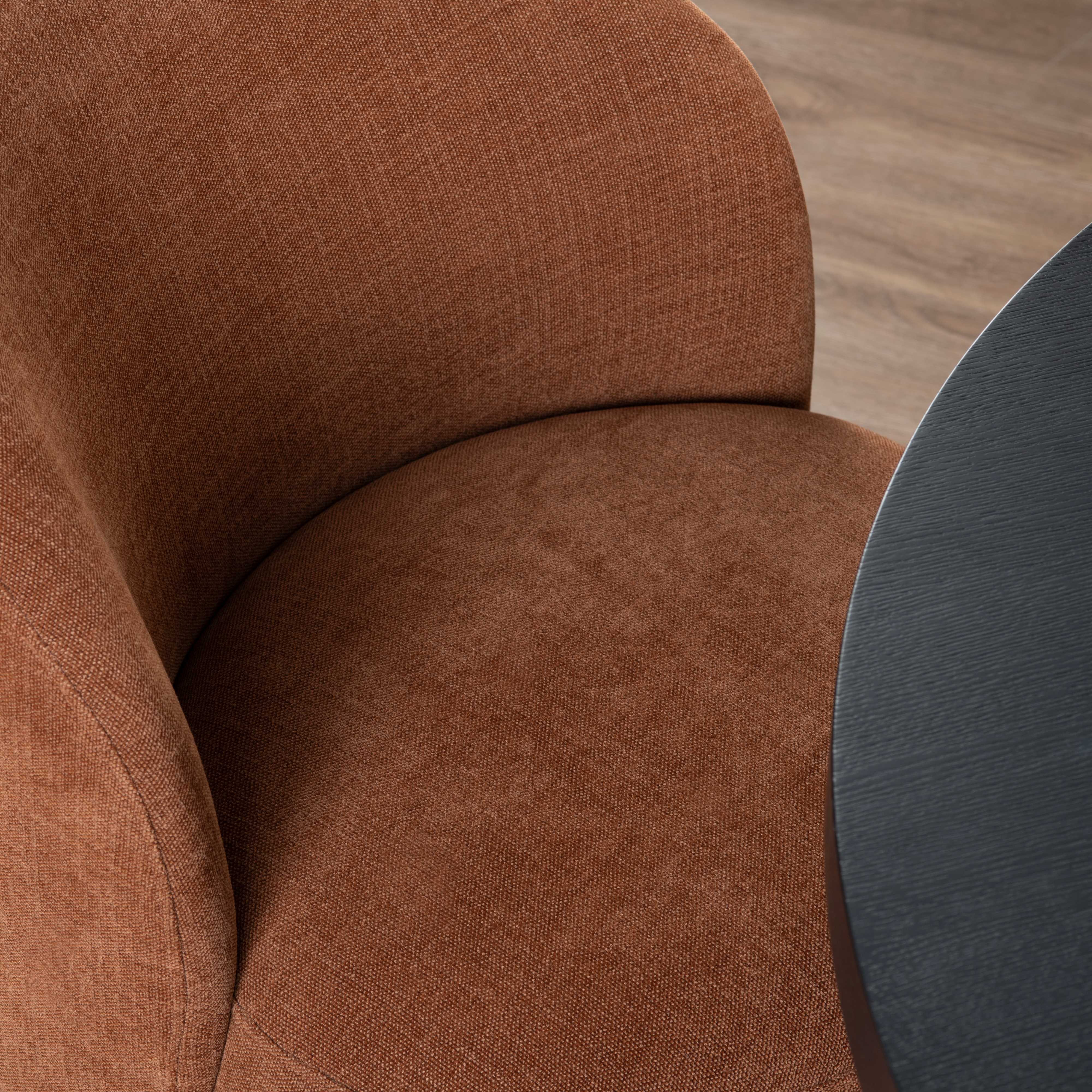 Crestview Collection Fairfax Upholstered Swivel Dining Chair w/Casters