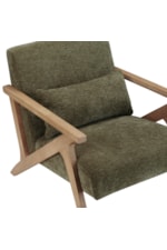 Crestview Collection  Wren Casual Exposed-Wood Accent Armchair