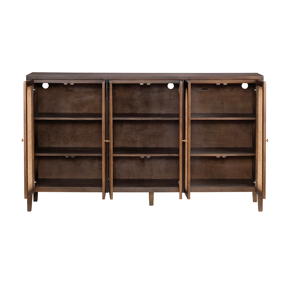 6-Door Sideboard w/Arched Cane Fronts
