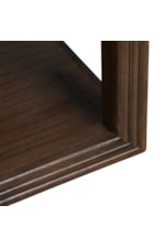 Crestview Collection Vista Vista 38" Square Solid Wood Coffee Table with Lower Shelf