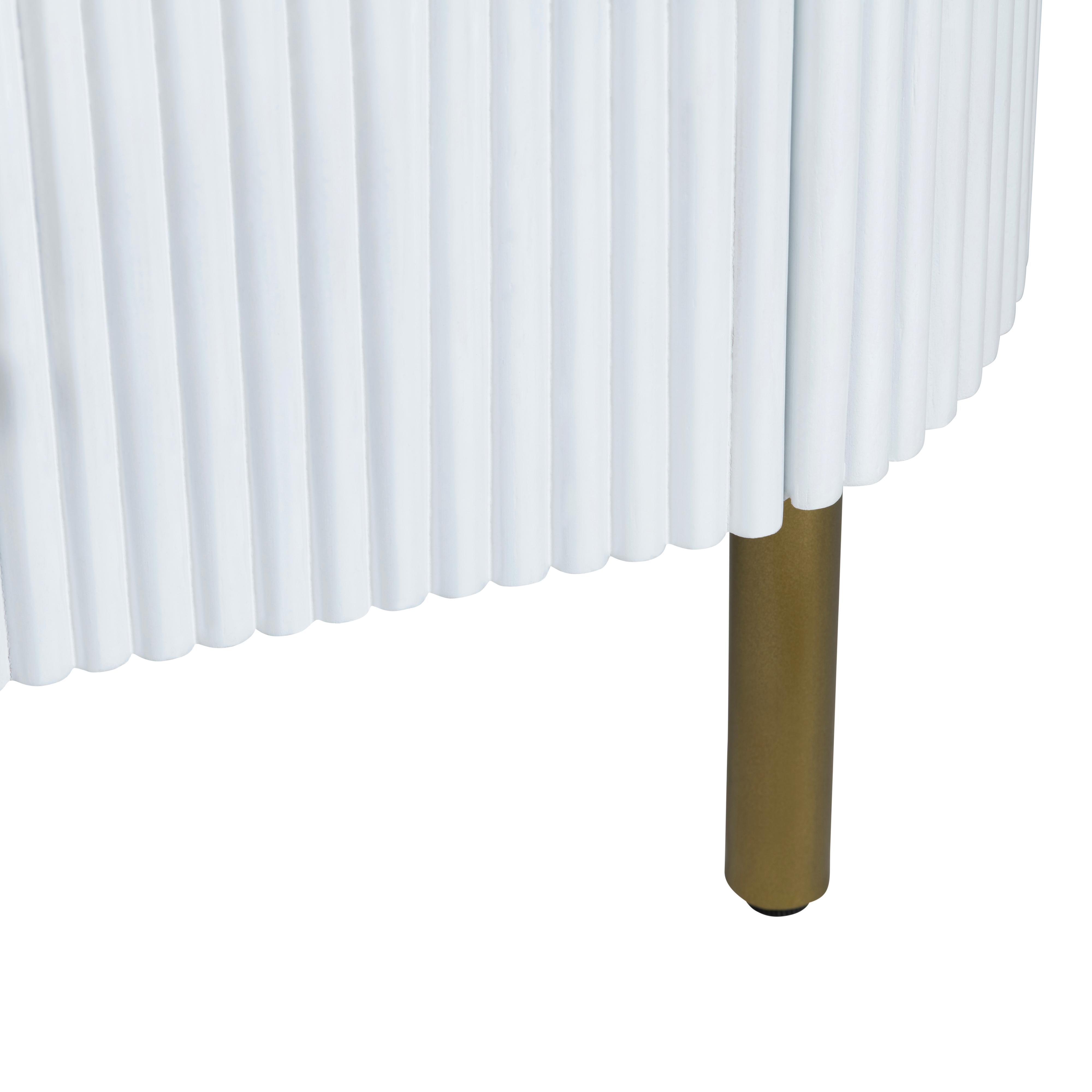 Crestview Collection Astoria Modern Fluted 3-Drawer Accent Chest