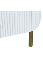 Crestview Collection Astoria Astoria Modern Fluted 3-Drawer Accent Chest